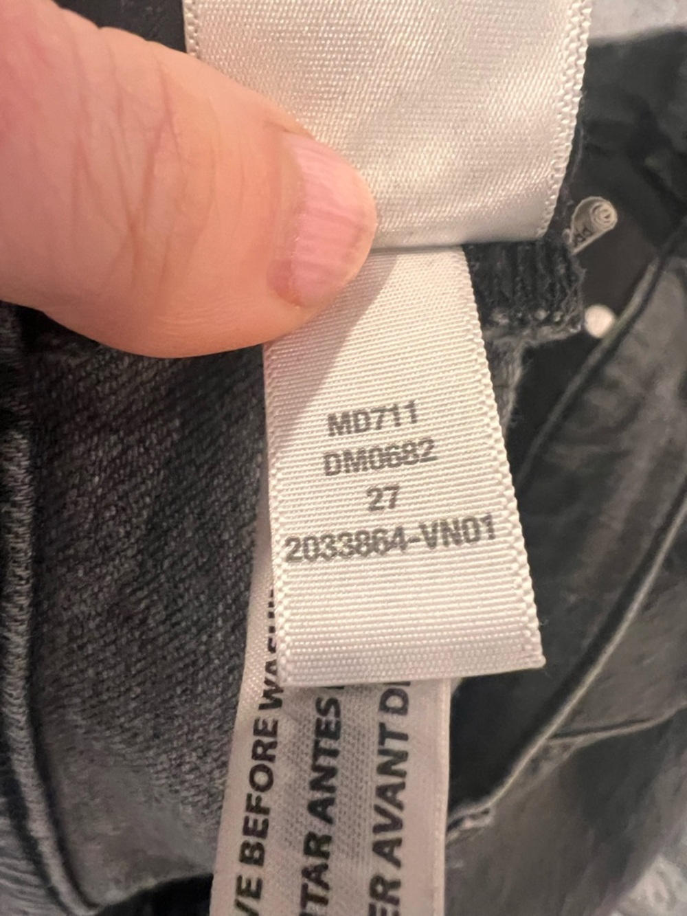 Madewell The Perfect Vintage Jeans Lunar Wash Grey High Rise Size 27 - Picture 5 of 12